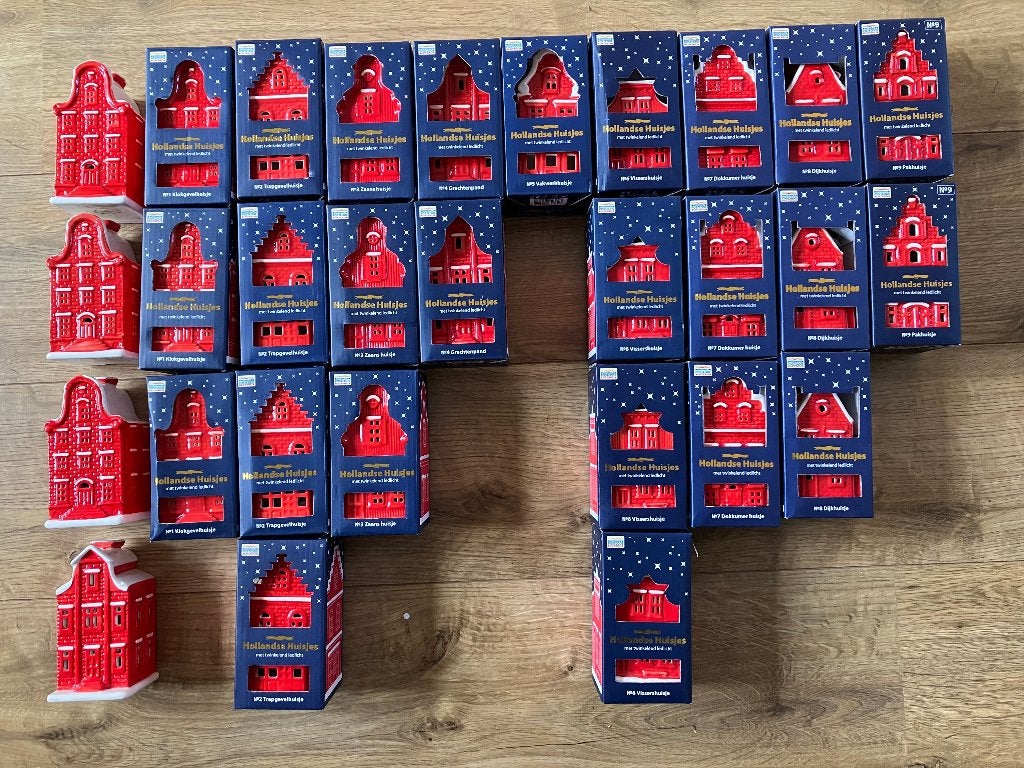 Kersthuisjes Postcode Loterij, Ophalen of Verzenden, Zo goed als nieuw