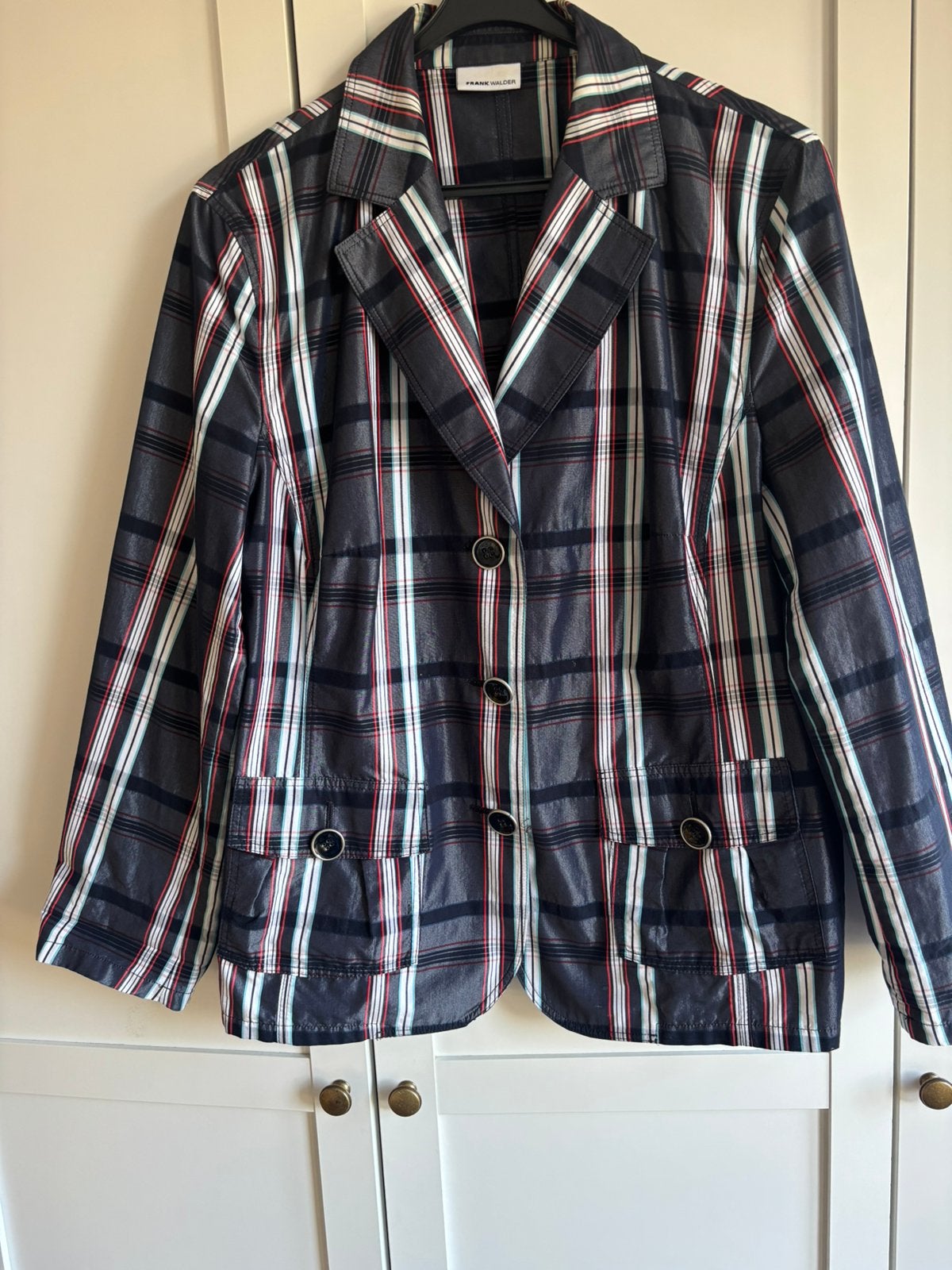 Frank Walder colbertjasje  46, Kleding | Dames, Jasjes, Kostuums en Pakken, Ophalen of Verzenden, Zo goed als nieuw, Maat 46/48 (XL) of groter