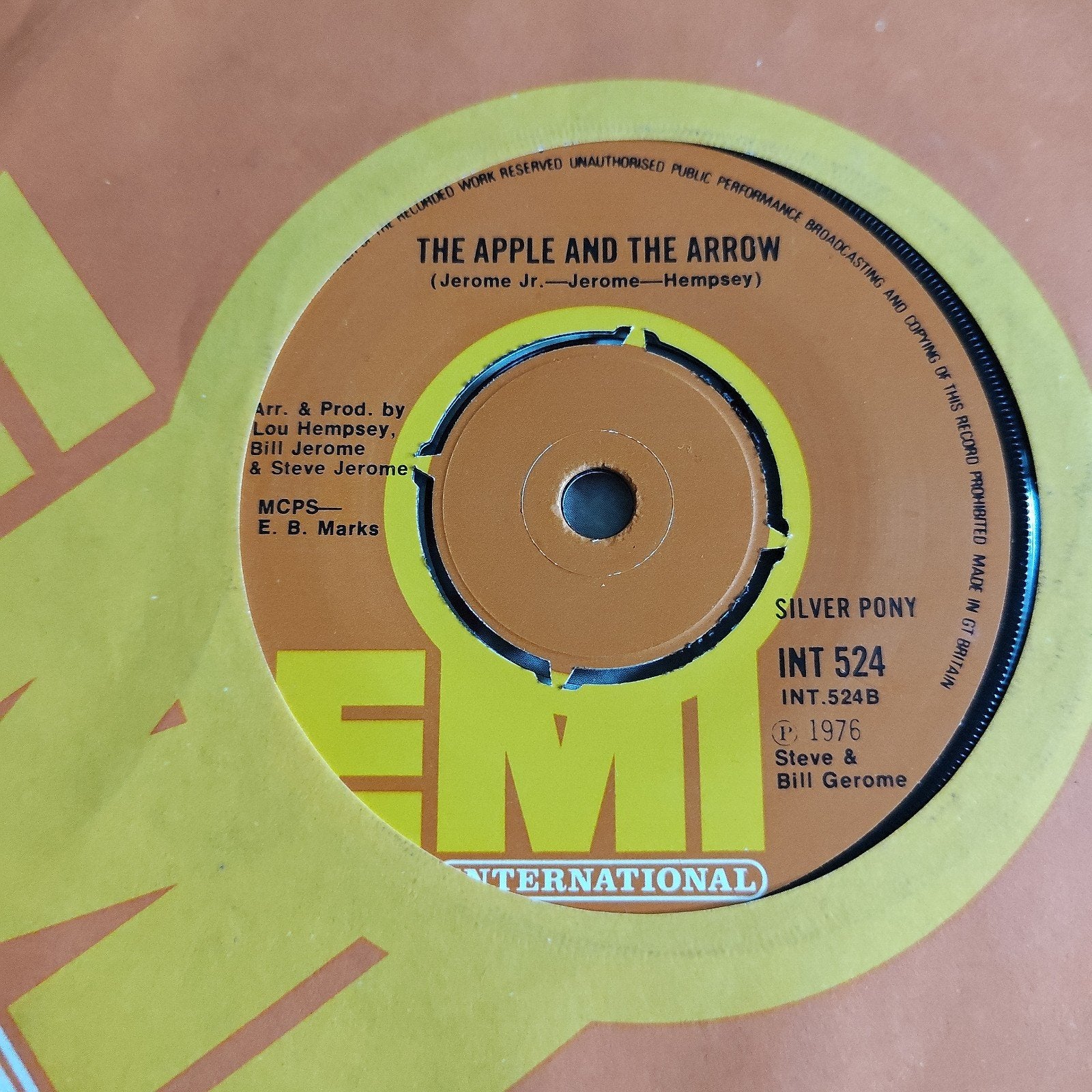 Silver Pony - The Lonely Ranger / The Apple and the Arrow, Gebruikt, 7 inch, Single, Ophalen of Verzenden