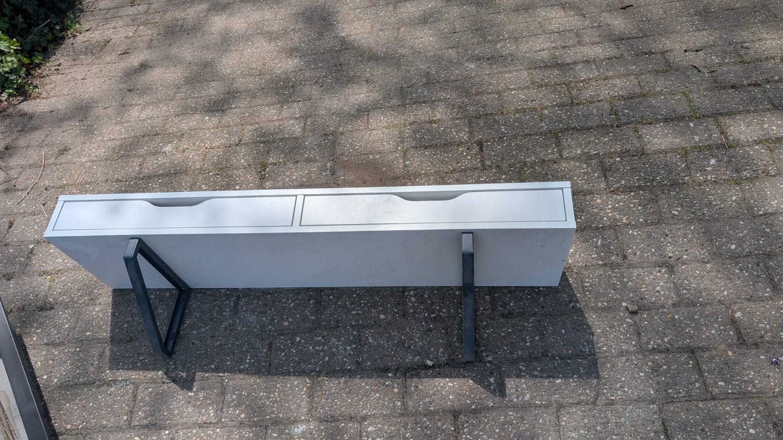IKEA EKBY ALEX wandplank met lades en RAMSHULT steunen, Ophalen