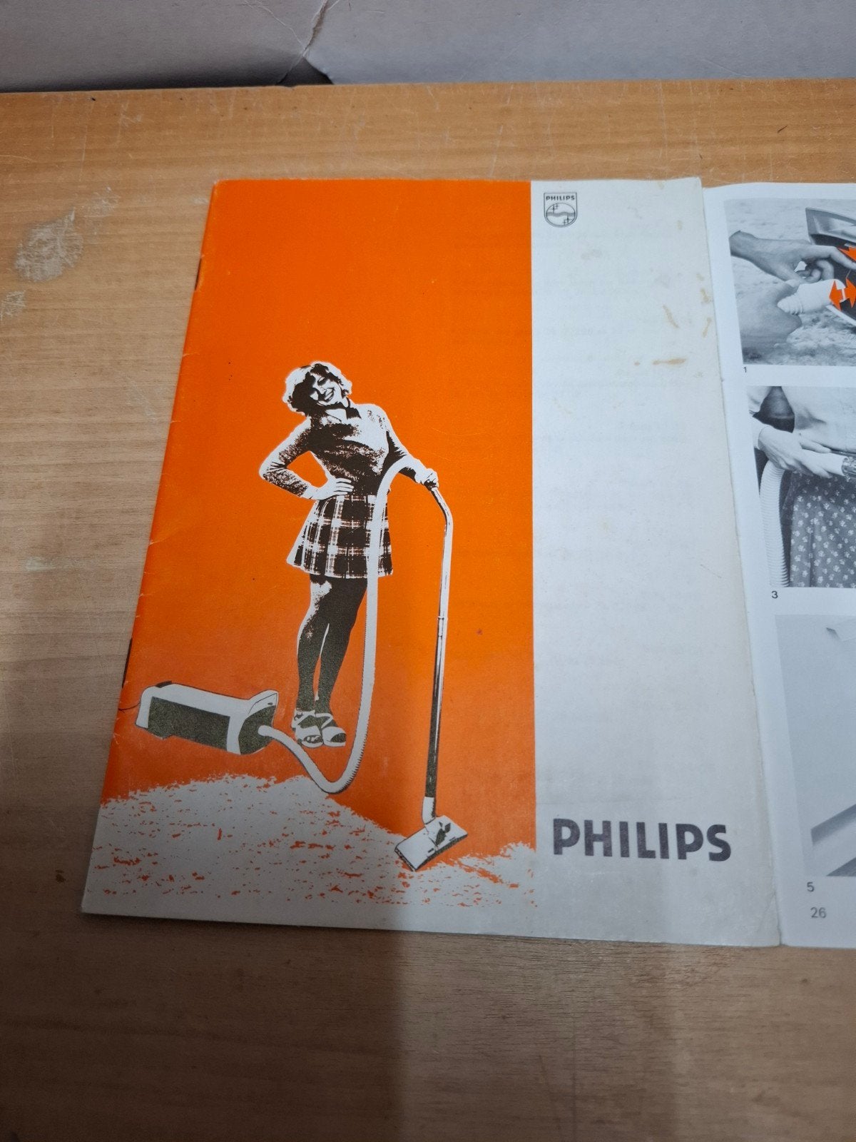 Philips Stofzuiger Handleiding - Vintage, Ophalen of Verzenden, Gebruikt, Sledestofzuiger, Philips