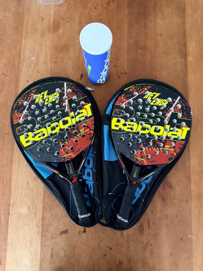 Babolat Revenge padelracket 2x, Sport en Fitness, Padel, Ophalen of Verzenden, Zo goed als nieuw, Padelracket