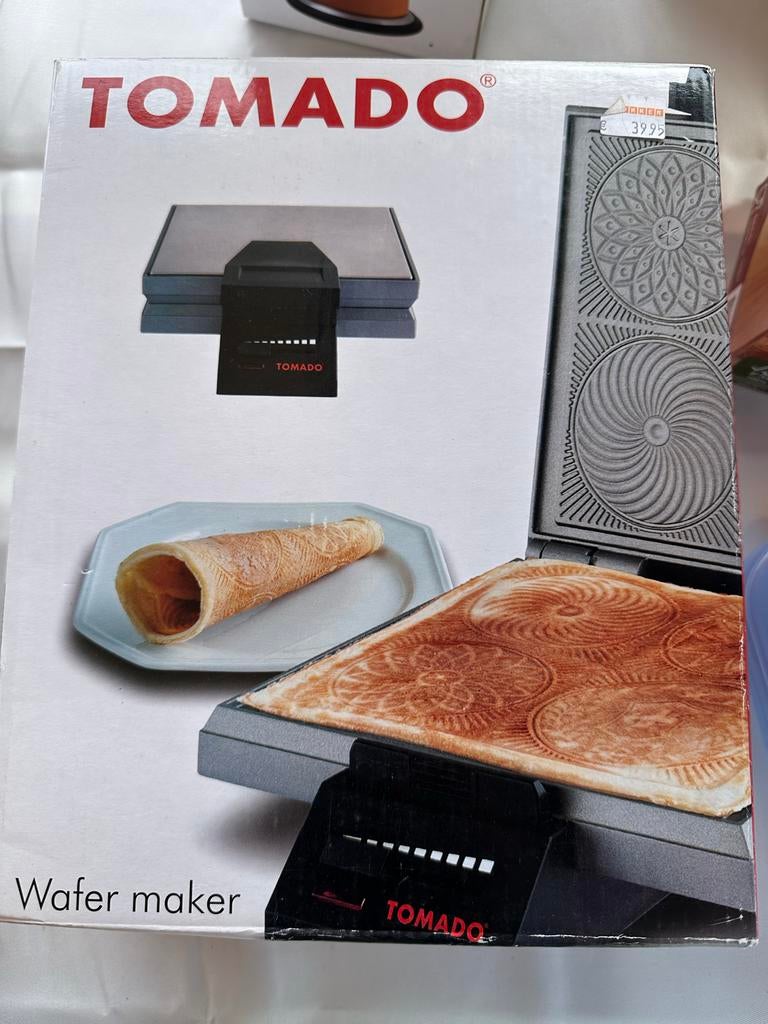 Tomado Wafelijzer - Wafer Maker voor heerlijke wafels, Witgoed en Apparatuur, Wafelijzers, Ophalen of Verzenden, Zo goed als nieuw