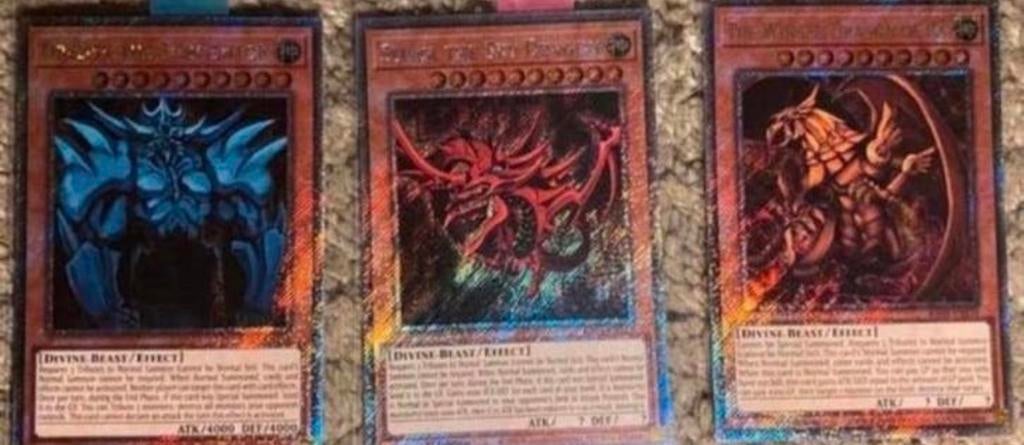 Yu-Gi-Oh! Egyptian God Card Set RA04 1st Ed Mint !, Hobby en Vrije tijd, Verzamelkaartspellen | Yu-gi-Oh!, Ophalen of Verzenden