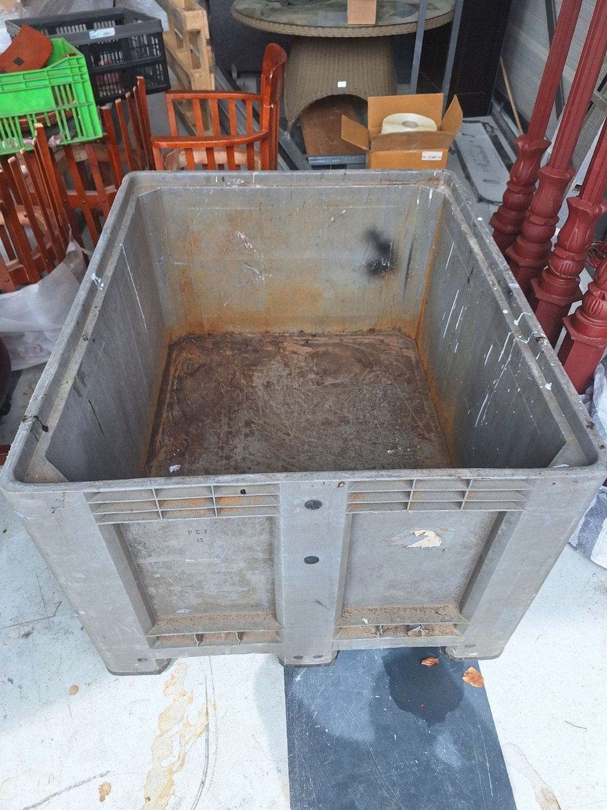 Kunstof palletbox krat, Doe-het-zelf en Verbouw, Kratten en Dozen, Ophalen, 100 cm of meer, 60 cm of meer, Minder dan 35 cm