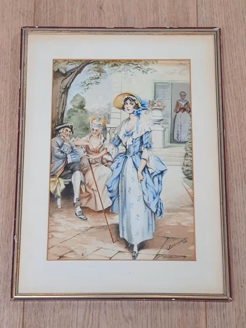 De koppelaarster van Bretschneider uit 1930 geschilderd, Ophalen