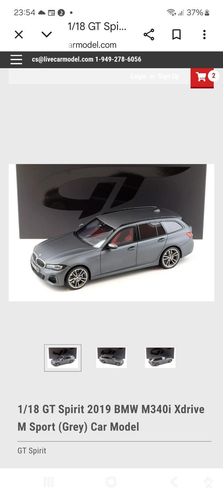 Gezocht:1/18 Gt Spirit GT741 bmw M340i XDrive Touring Grijs, Ophalen of Verzenden, Zo goed als nieuw, Auto, Overige merken