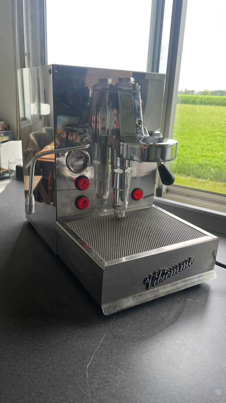 Vibiemme domobar 1g espressomachine E61, Ophalen, Gebruikt, Espresso apparaat, Gemalen koffie
