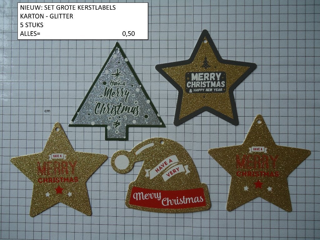 ⚠️nu 0,35: kerstlabels groot ( alleen verzenden, Ophalen, Nieuw, Kerst, Overige typen