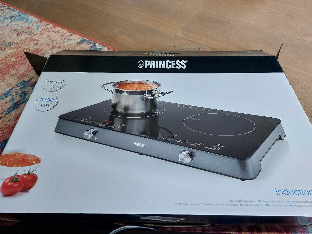 Draagbare inductiekookplaat Princess, Ophalen, 3 kookzones of minder, Zo goed als nieuw, Inductie