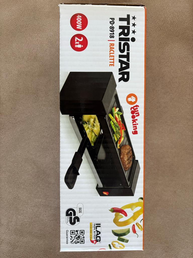 Tristar PD-8918 Raclette - Compact en Handig, Witgoed en Apparatuur, Ophalen of Verzenden, Nieuw