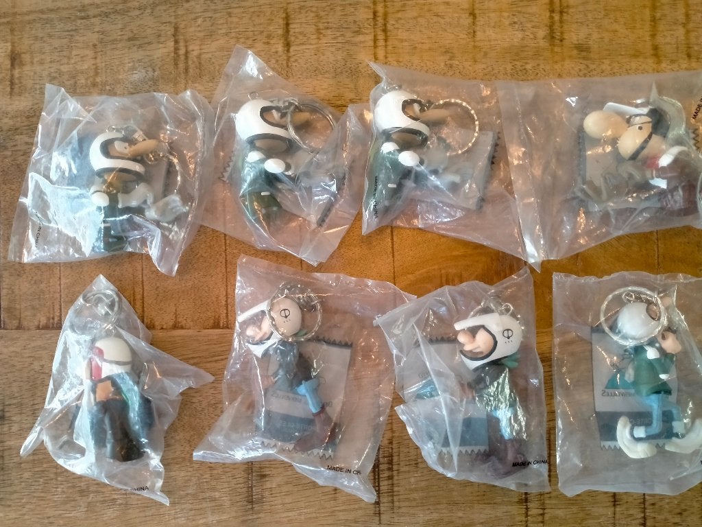 Joe Bar team motor pvc strip serie stripboek sleutelhangers, Ophalen of Verzenden, Overige figuren, Zo goed als nieuw, Overige typen