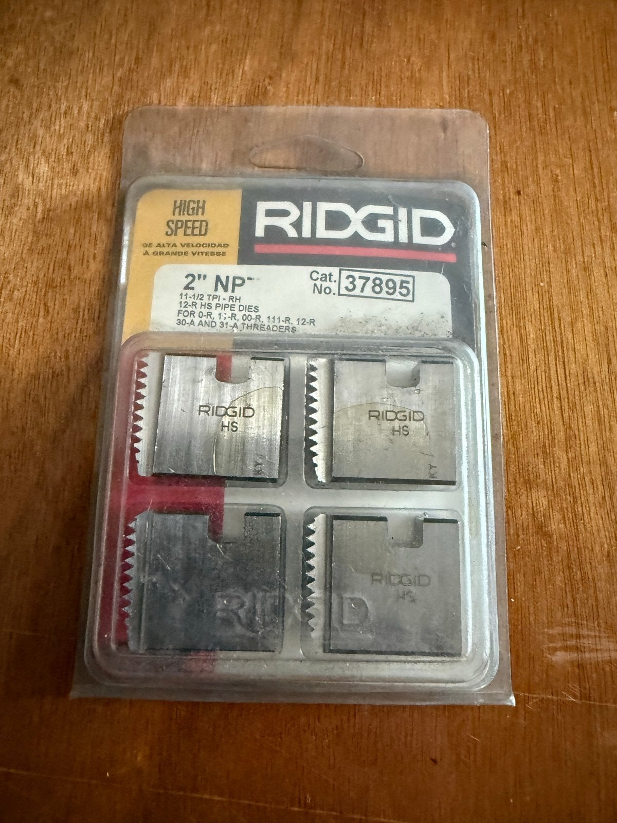 RIDGID 2" NP 11-1/2 TPI-RH 12-R HS pijpsnijplaten, Verzenden, Nieuw, Snijgereedschap, Ridgid