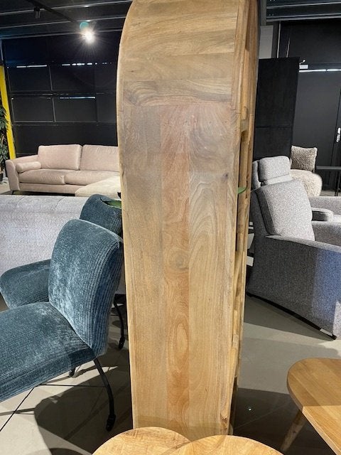 BOEKENKAST ROND tropisch hardhout 86cm breed voorraad, Nieuw, BOEKENKAST ROND tropisch hardhout 86cm br. voorraad SUMMER SALE