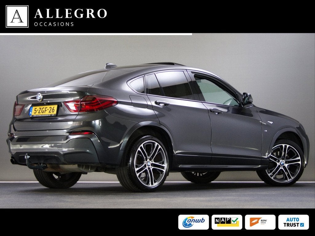 BMW X4 XDrive20i High Executive M-Sport (SCHUIF-/KANTELDAK,, Auto's, BMW, Automaat, Gebruikt, 2000 kg, Bedrijf
