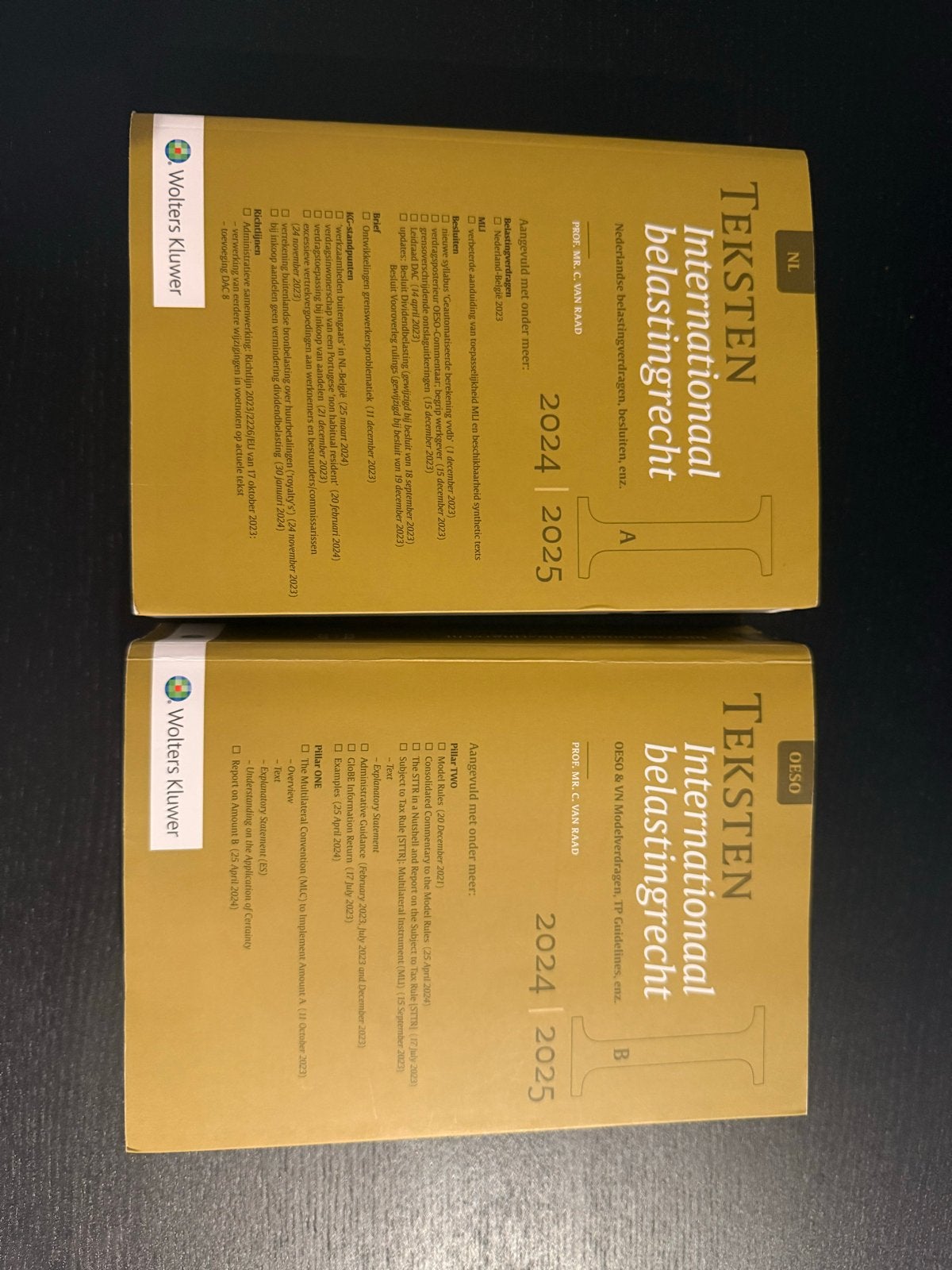 Teksten Internationaal Belastingrecht 2024/2025 A & B, Boeken, Studieboeken en Cursussen, Ophalen of Verzenden, Gamma, Zo goed als nieuw