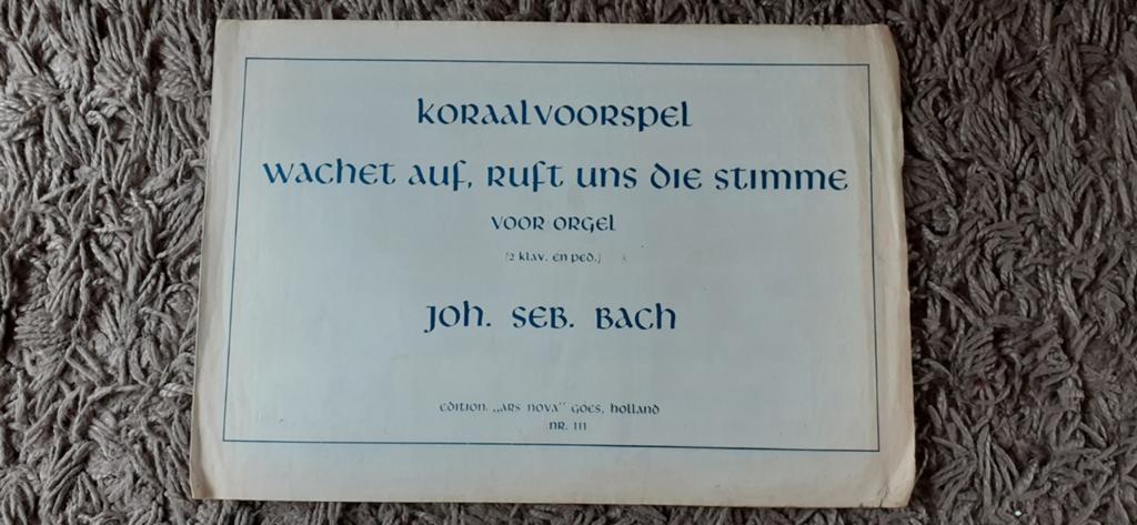 Koraalvoorspel 'Wachet auf, ruft uns die Stimme' - Bach, Orgel, Gebruikt, Klassiek, Ophalen of Verzenden