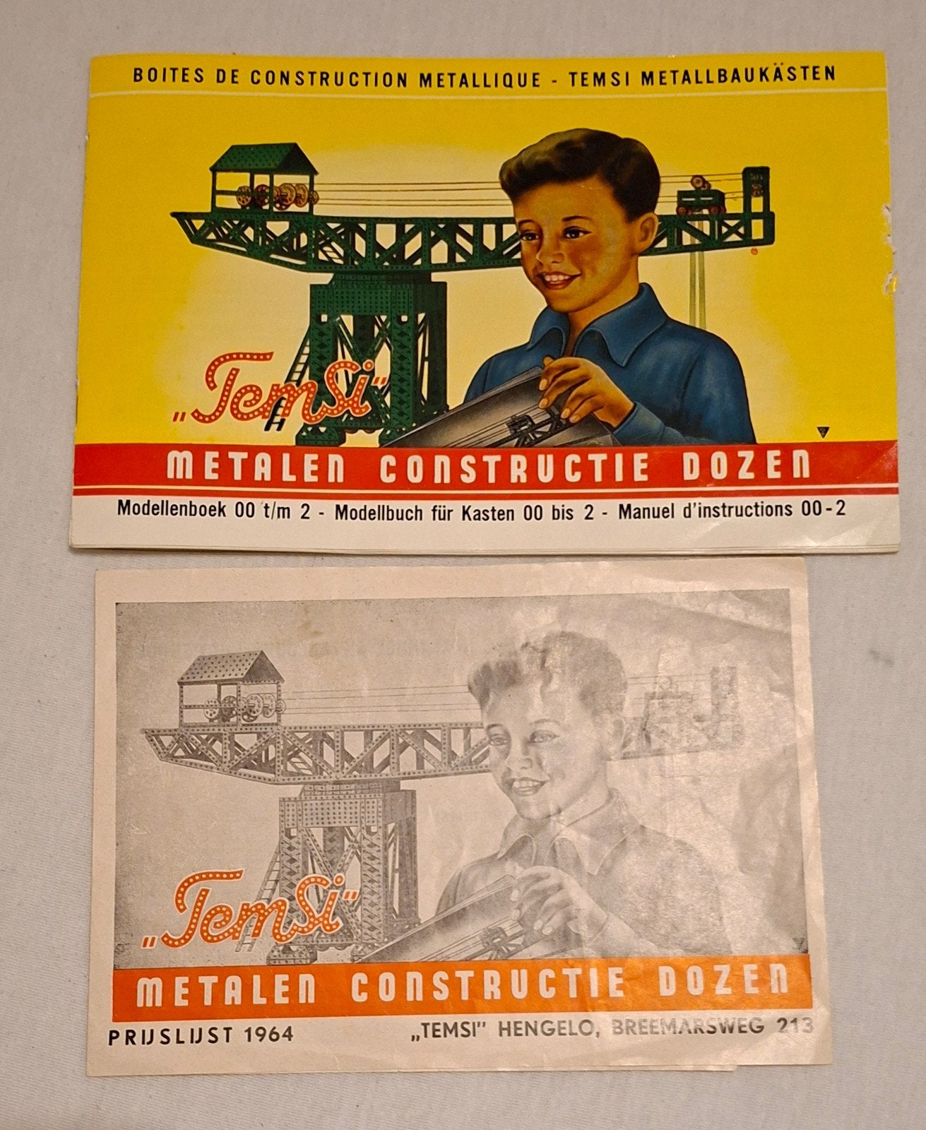 Vintage Temsi Metalen Constructie Dozen Bouwpakket, Hobby en Vrije tijd, Modelbouw | Auto's en Voertuigen, Ophalen, Gebruikt, Overige typen