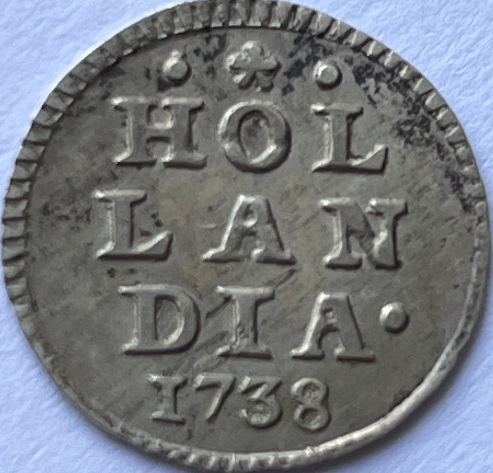 Holland hele mooie zilveren bezemstuiver 1738, Postzegels en Munten, Munten | Nederland, Losse munt, Overige waardes, Vóór koninkrijk