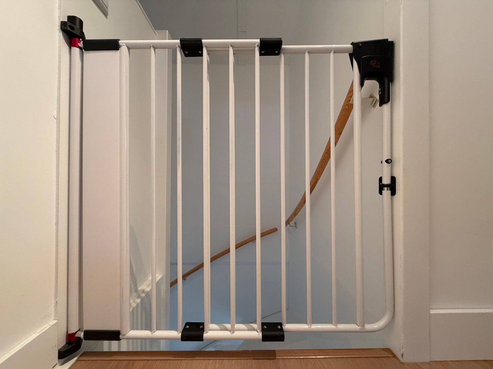 2x Traphekjes verstelbaar, Kinderen en Baby's, Traphekjes, Ophalen, Metaal of IJzer, 100 tot 115 cm
