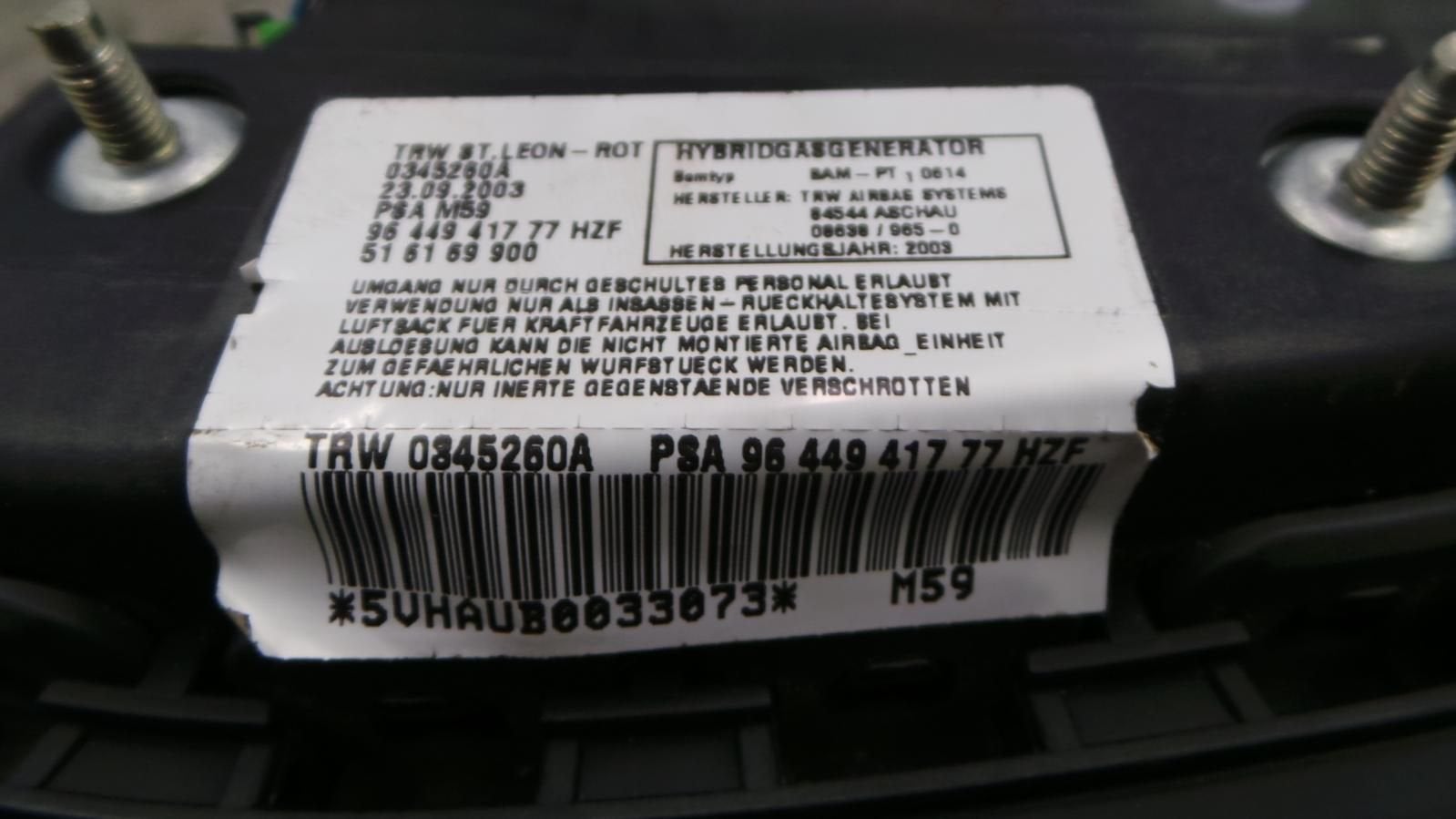 PEUGEOT PARTNER 2.0 HDI  AIRBAG LINKS 2004, Ophalen of Verzenden, Gebruikt, ARN erkend