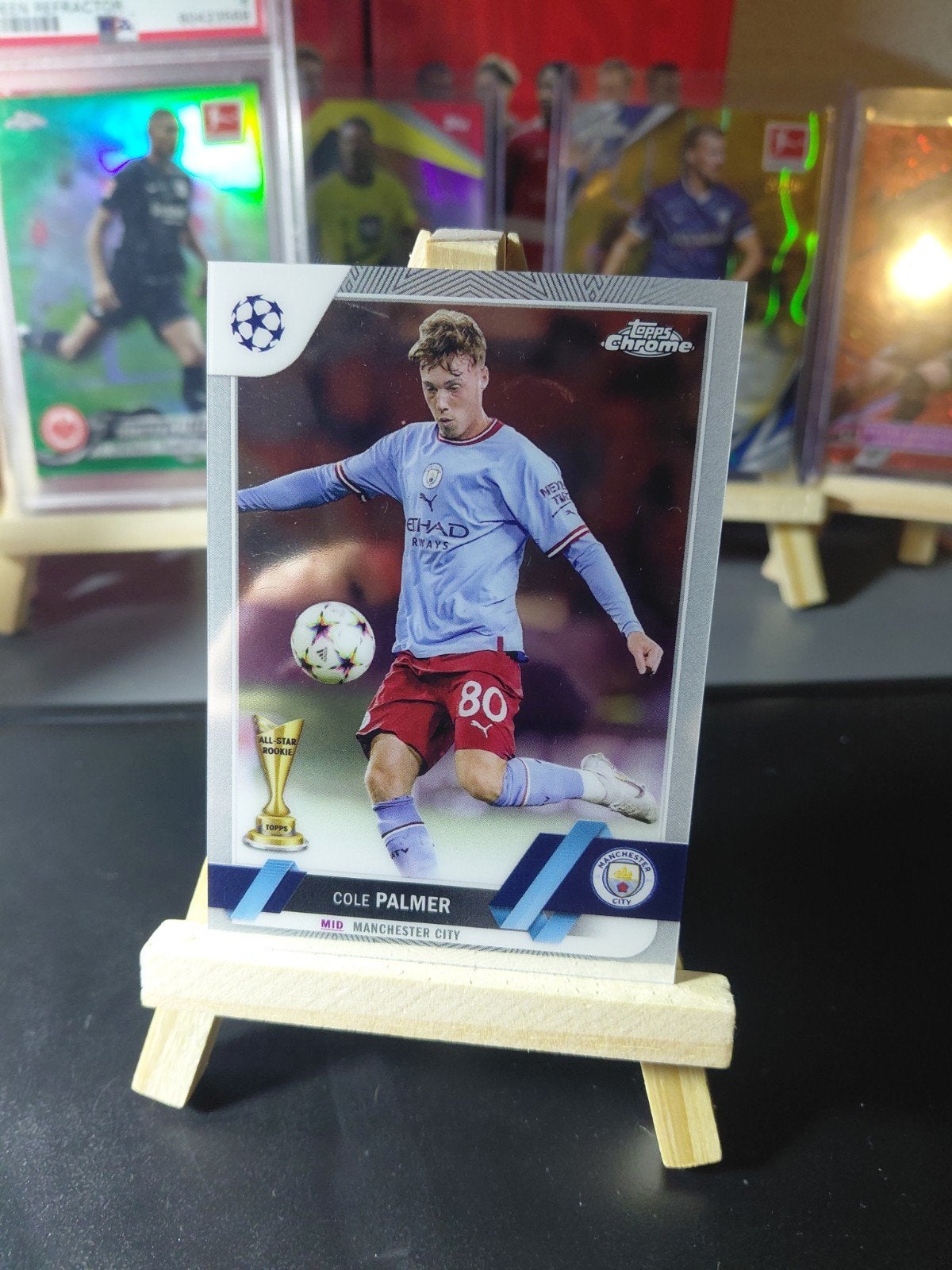 cole palmer ROOKIE (man city/chelsea) topps chrome, Ophalen of Verzenden, Nieuw, Buitenlandse clubs, Spelerskaart
