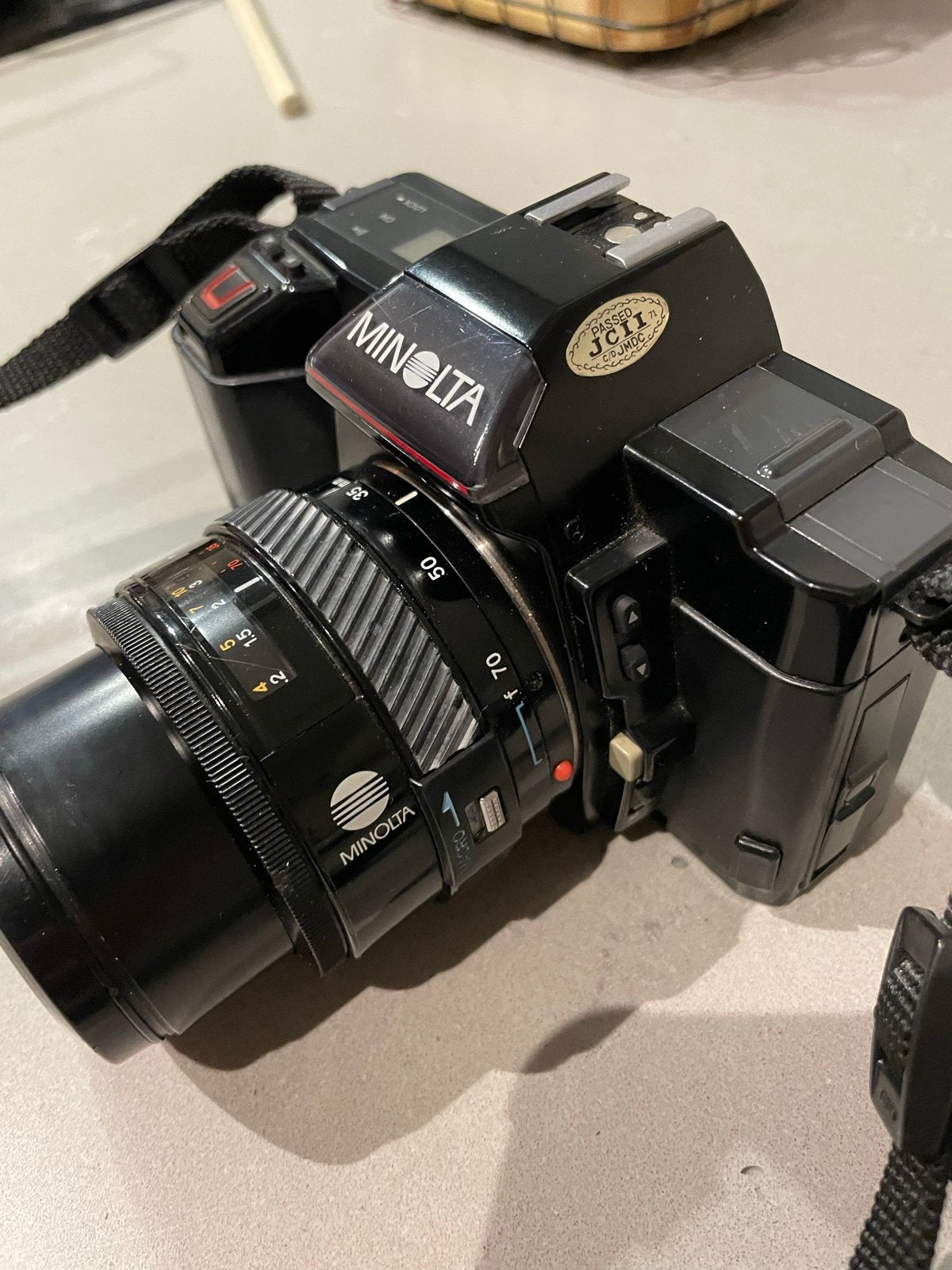 Minolta 5000 AF Spiegelreflexcamera met 35-70mm lens, Ophalen, Gebruikt, Spiegelreflex, Minolta