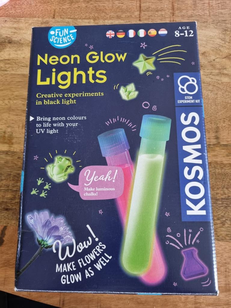 Fun Science Neon Glow Lights Set - Nieuw in verpakking, Kinderen en Baby's, Speelgoed | Educatief en Creatief, Ophalen of Verzenden