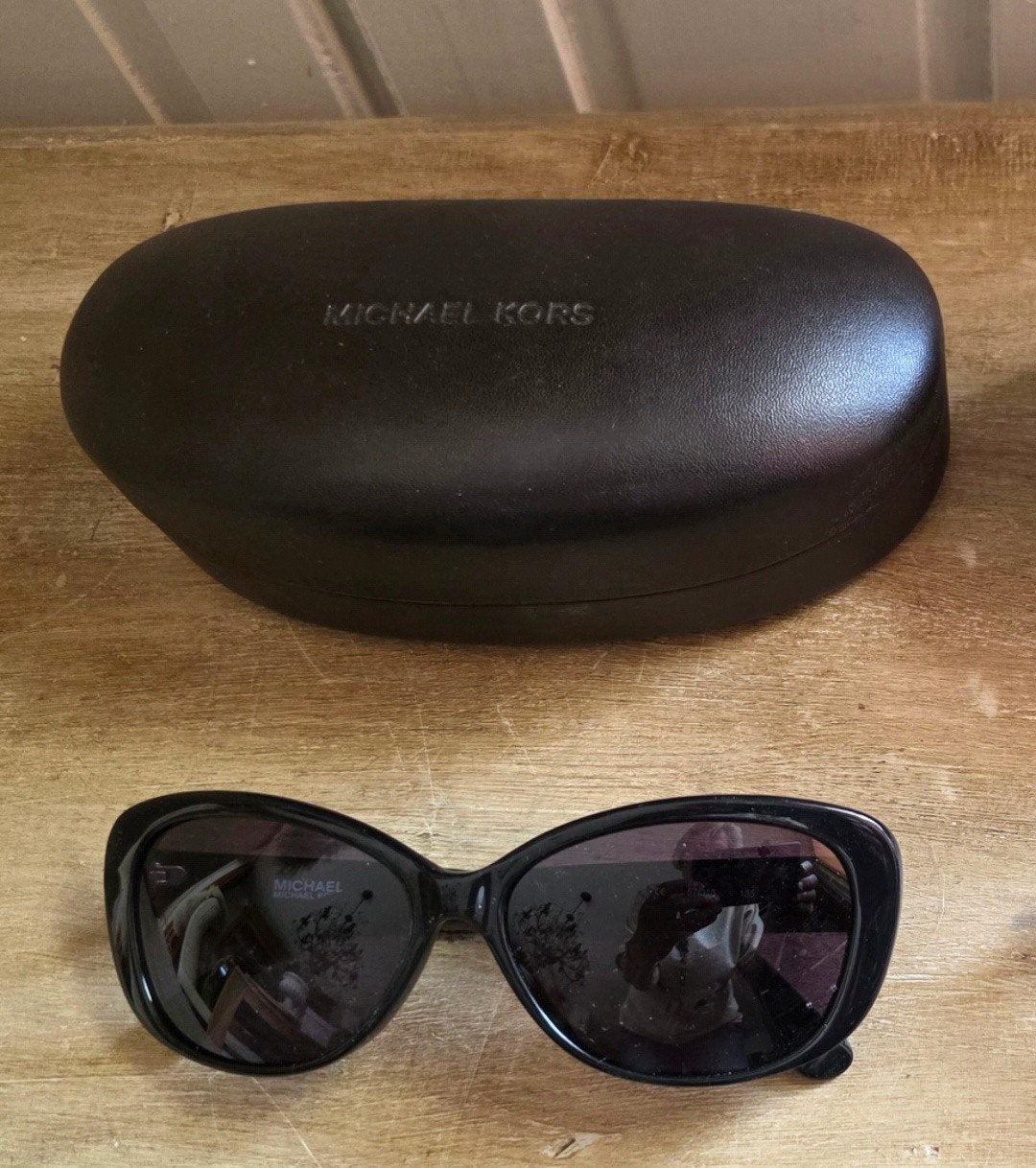 Michael Kors zwarte dames zonnebril z.g.a.n., Ophalen of Verzenden, Zo goed als nieuw, Bruin, Overige merken