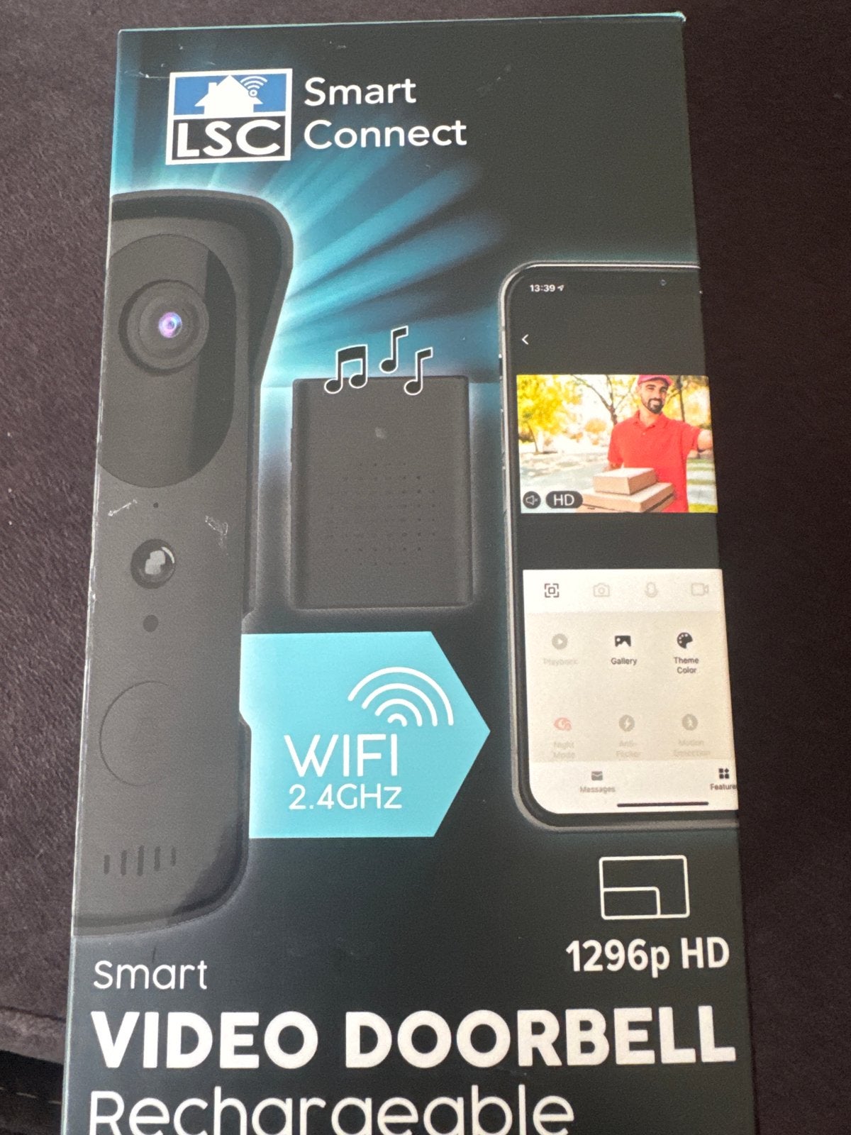 LSC Smart Connect Video Deurbel - Draadloos met Camera, Ophalen of Verzenden, Bewegingsdetectiesensor, Zo goed als nieuw, Draadloos