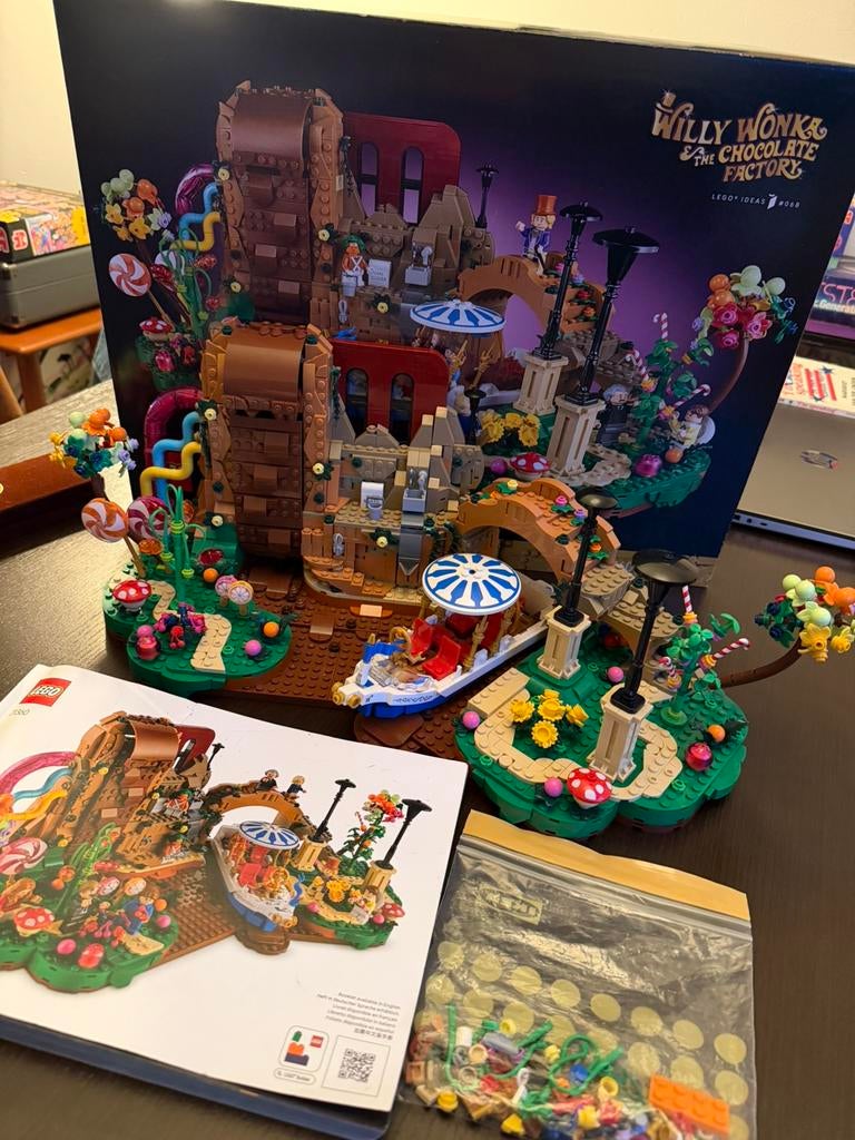 Lego 21360 sjakie & de chocolade fabriek + doos + instructie, Kinderen en Baby's, Speelgoed | Duplo en Lego, Ophalen of Verzenden