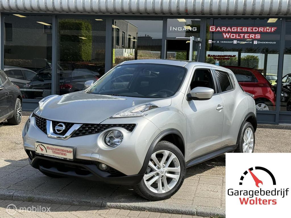 Nissan Juke 1.2 DIG-T S/S Tekna PANO CAMERA ECC CRUISE, Voorwielaandrijving, Stof, Gebruikt, Zwart
