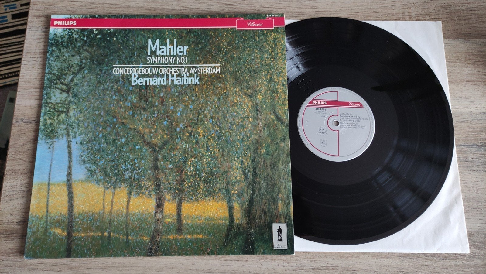 Mahler Symphony No. 1 Bernard Haitink lp, Ophalen of Verzenden, Zo goed als nieuw, 12 inch