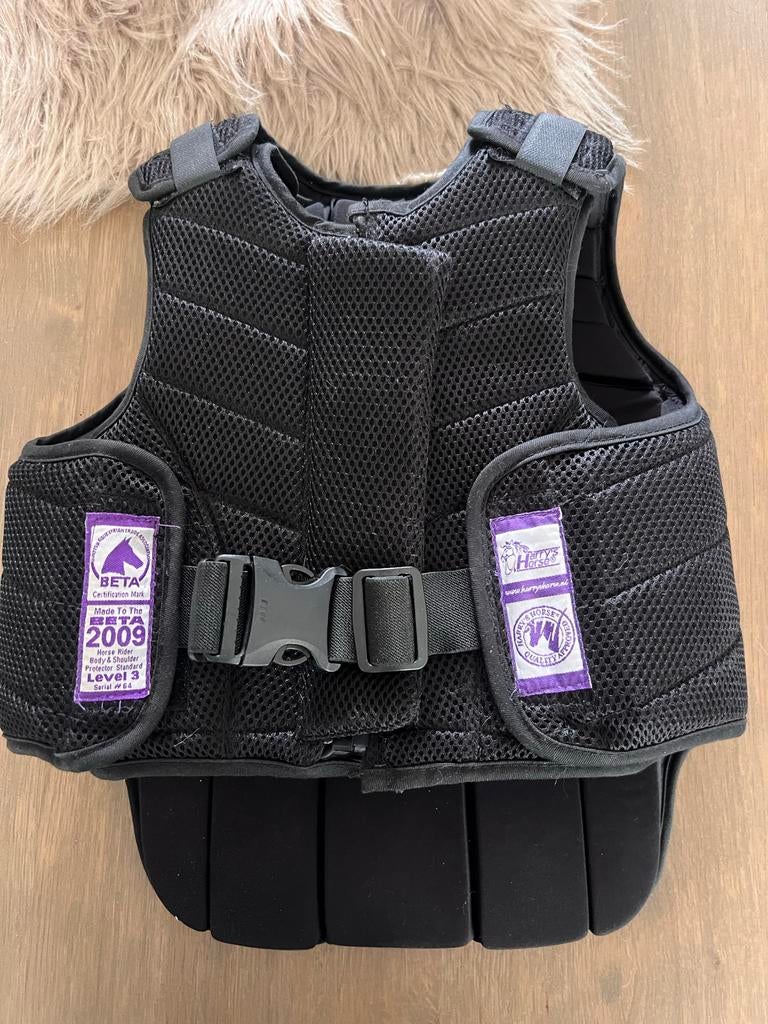 Zgan zwarte body protector voor paard rijden, Dieren en Toebehoren, Ophalen of Verzenden, Zo goed als nieuw, Rijden
