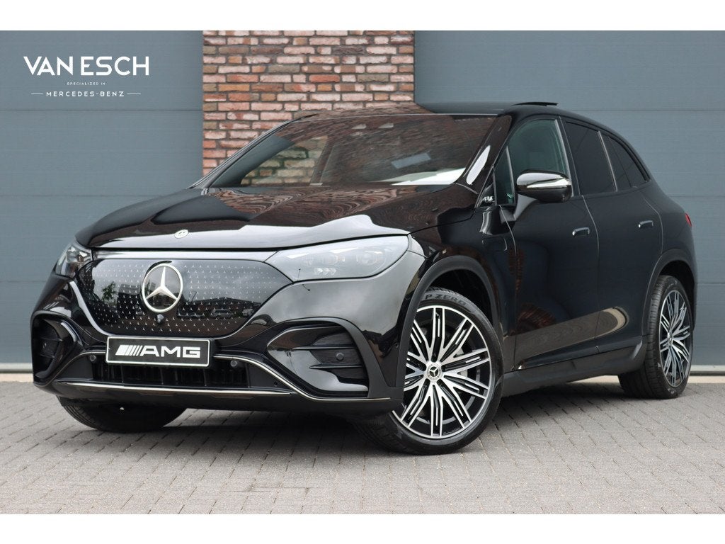 Mercedes-Benz EQE SUV 350 4MATIC AMG Line Premium+ 91 kWh |, Auto's, Mercedes-Benz, Gebruikt, Zwart, Zwart, Automatische klimaatregeling