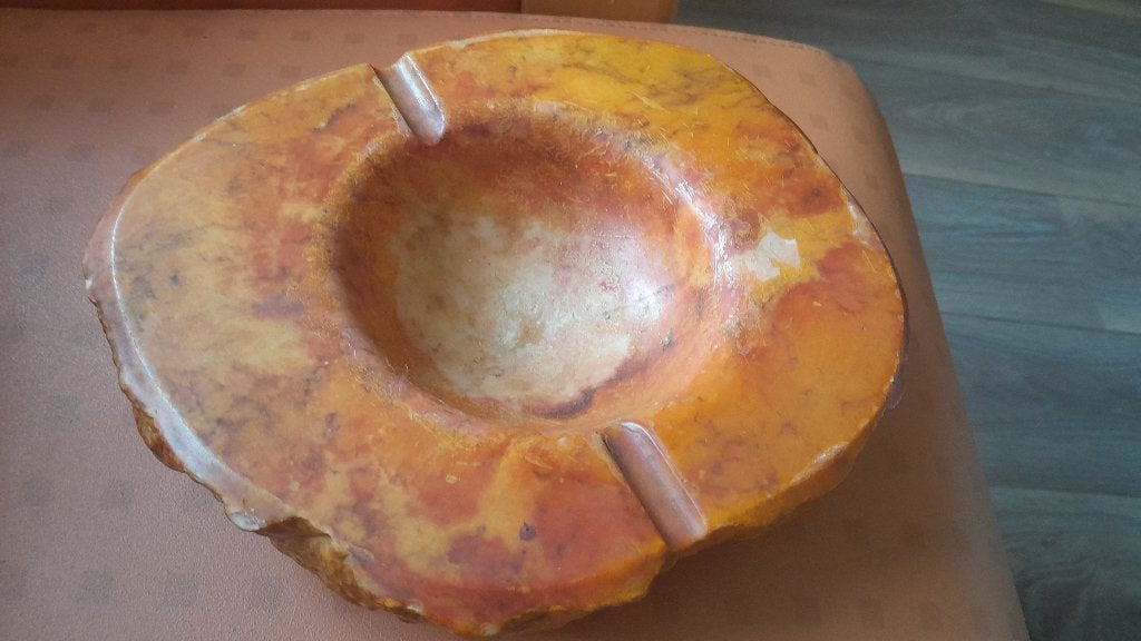 Vintage Asbak van Natuursteen - Uniek Design, Verzamelen, Ophalen, Gebruikt, Asbak