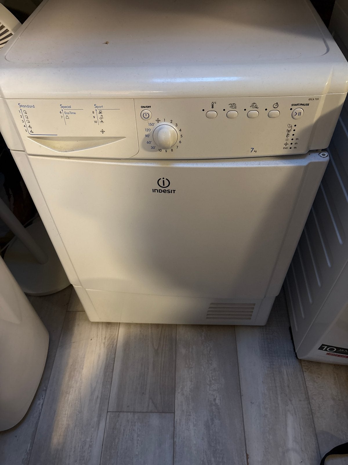 Indesit droger gratis af te halen, Witgoed en Apparatuur, Ophalen, 6 tot 8 kg, Gebruikt, Voorlader