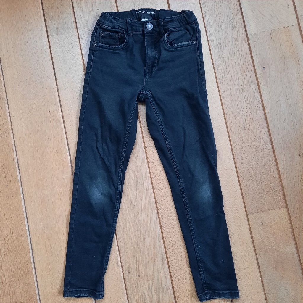Zara spijkerbroek skinny fit stretch zwart maat 128, Broek, Ophalen of Verzenden, Zo goed als nieuw, Zara