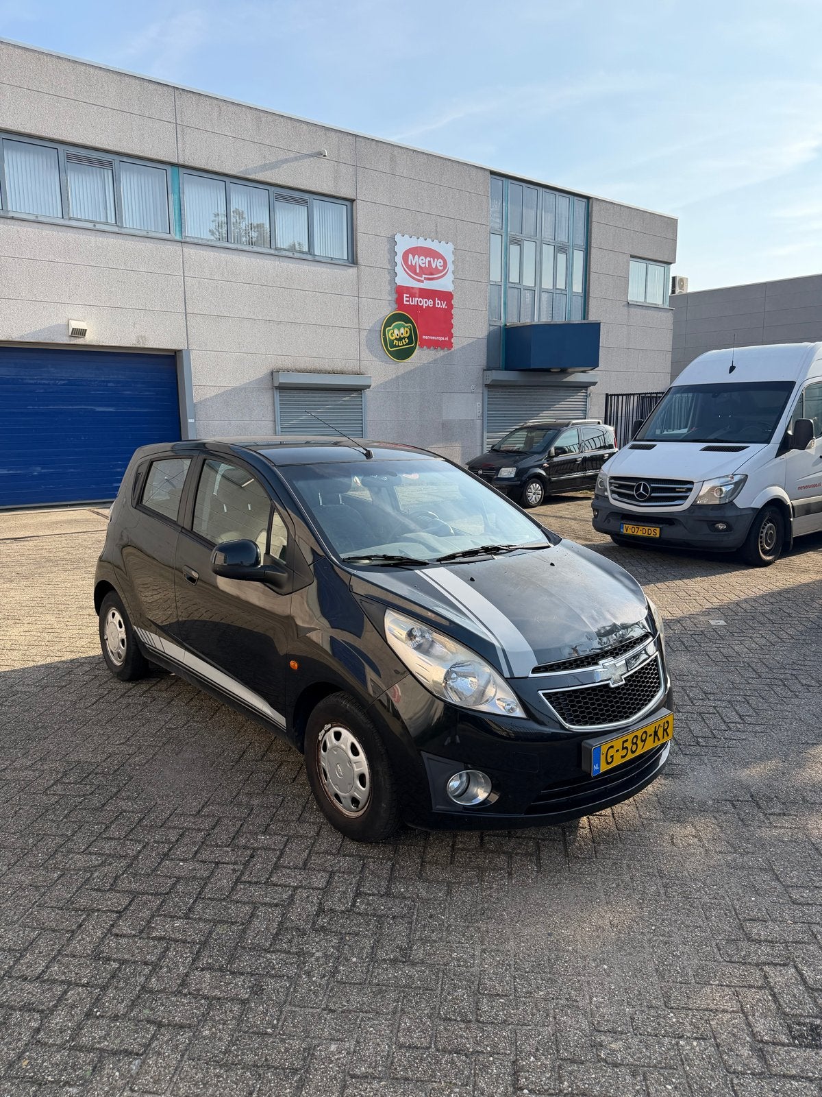 Chevrolet Spark zwart 1.0 2010, Auto's, Voorwielaandrijving, 839 kg, 4 cilinders, 995 cc