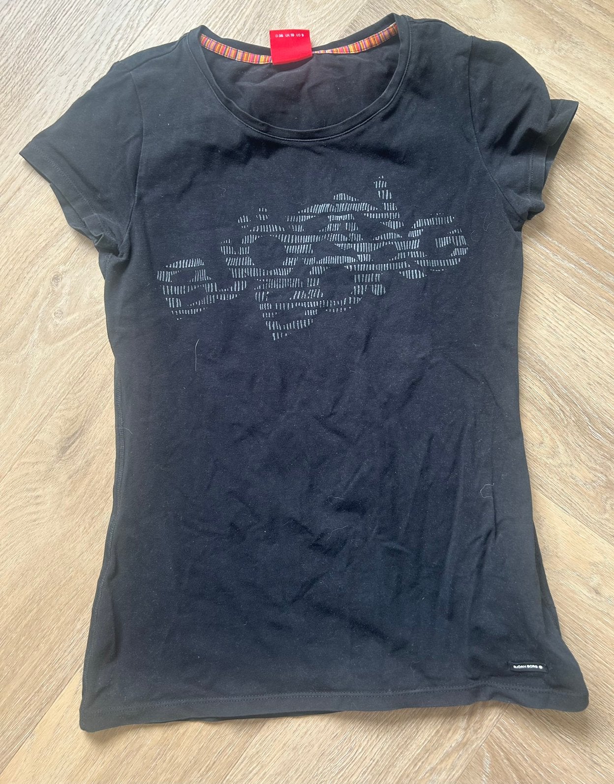 Zwart Björn Borg sport shirt maat S, Zwart, Ophalen of Verzenden, Zo goed als nieuw, Korte mouw