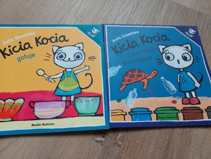 Kicia Kocia Boeken: Co z tymi śmieciami? & Kicia Kocia kookt, Ophalen of Verzenden, Zo goed als nieuw, Anita Głowinska, Non-fictie