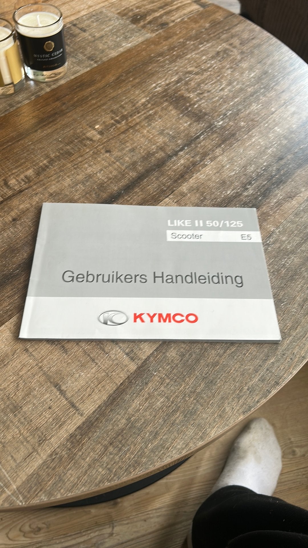 Kymco handleiding Like 2, Ophalen, Zo goed als nieuw