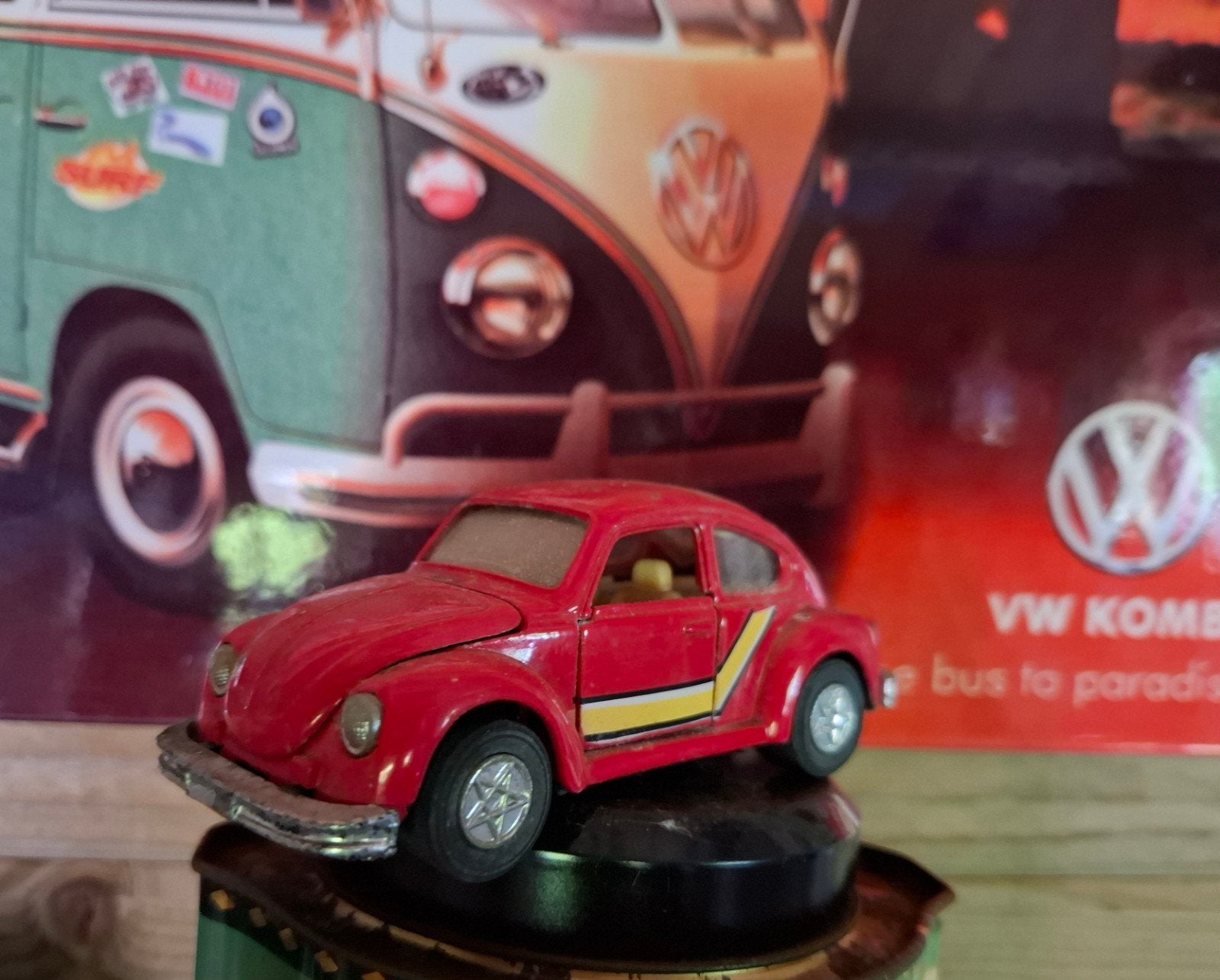 Rode Volkswagen Kever vintage, Ophalen of Verzenden, Gebruikt