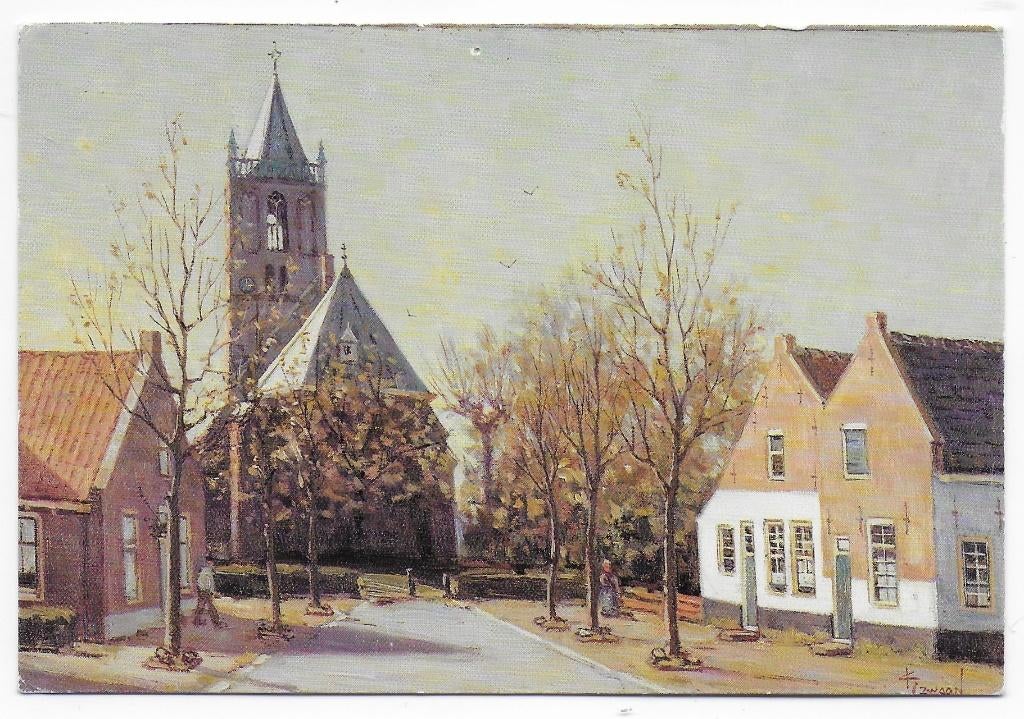 Eemnes Dorpsgezicht Gelopen Ansichtkaart (B2671 ), Verzenden, 1980 tot heden, Gelopen