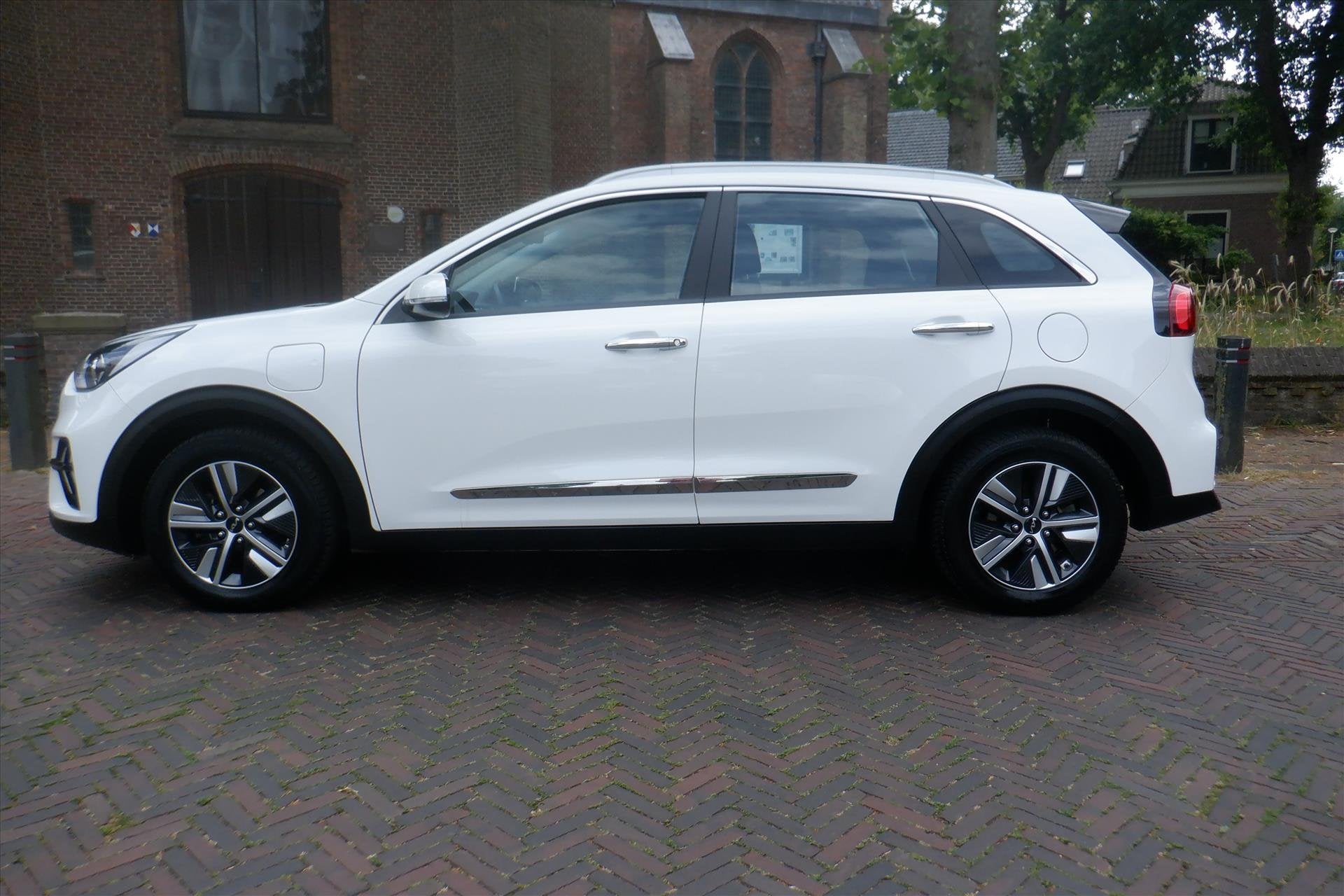 Kia Niro 1.6 GDi PHEV 141pk DCT6 Dynamic-72.000 LM, Gebruikt, Leder en Stof, Wit, Plug-in hybride