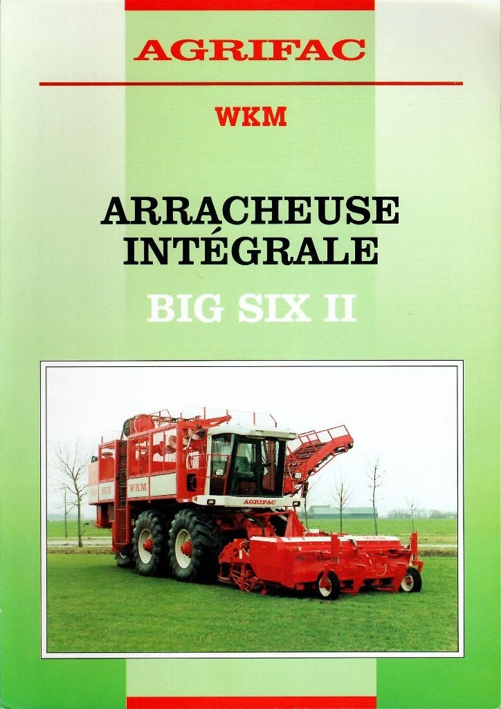 Folder AGRIFAC WKM Big Six II, Ophalen of Verzenden, Zo goed als nieuw, Folder