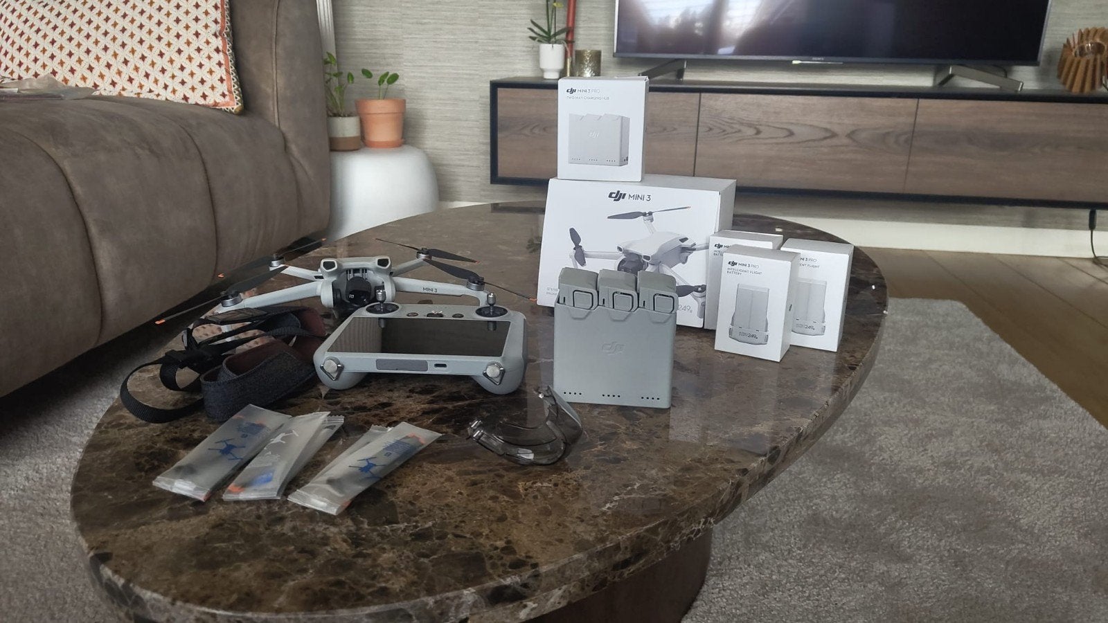 Dji Mini 3 (Dji rc+ 3 batterijen), Audio, Tv en Foto, Drones, 30 tot 45 minuten, Ophalen of Verzenden, Zo goed als nieuw, DJI