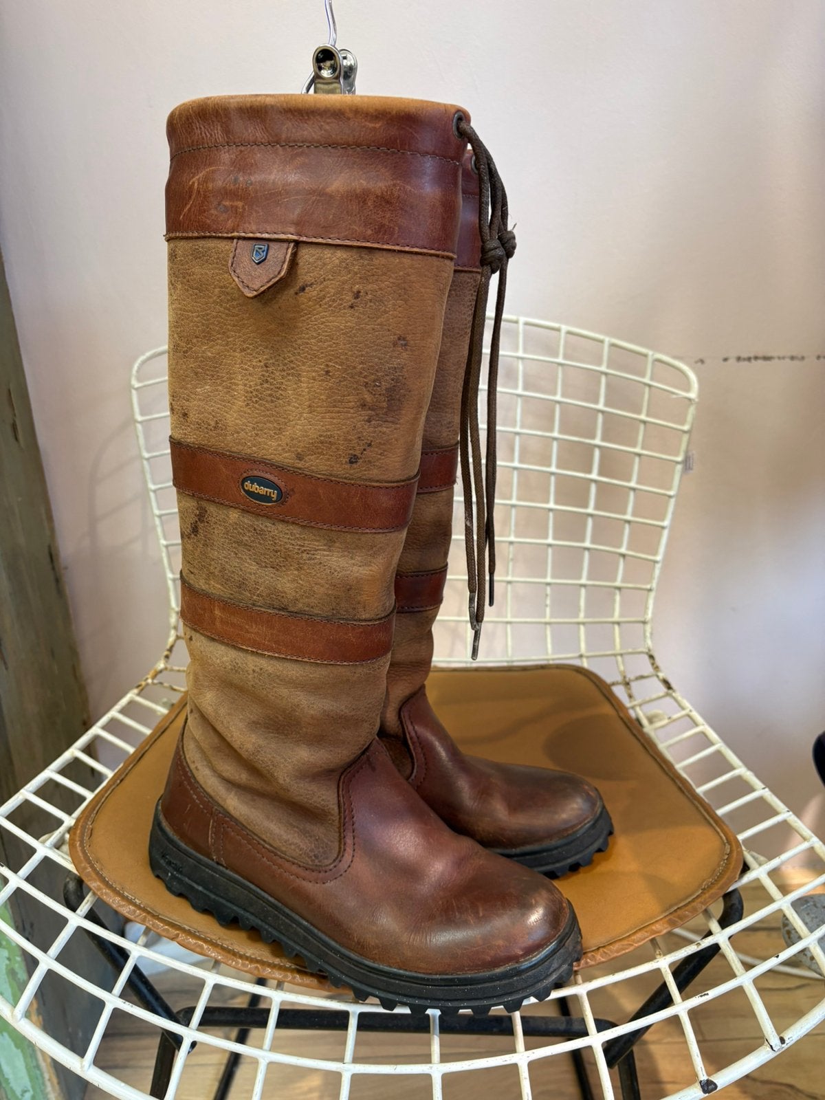 Dubarry Galway laarzen maat 37, Hoge laarzen, Bruin, Ophalen of Verzenden, Gedragen