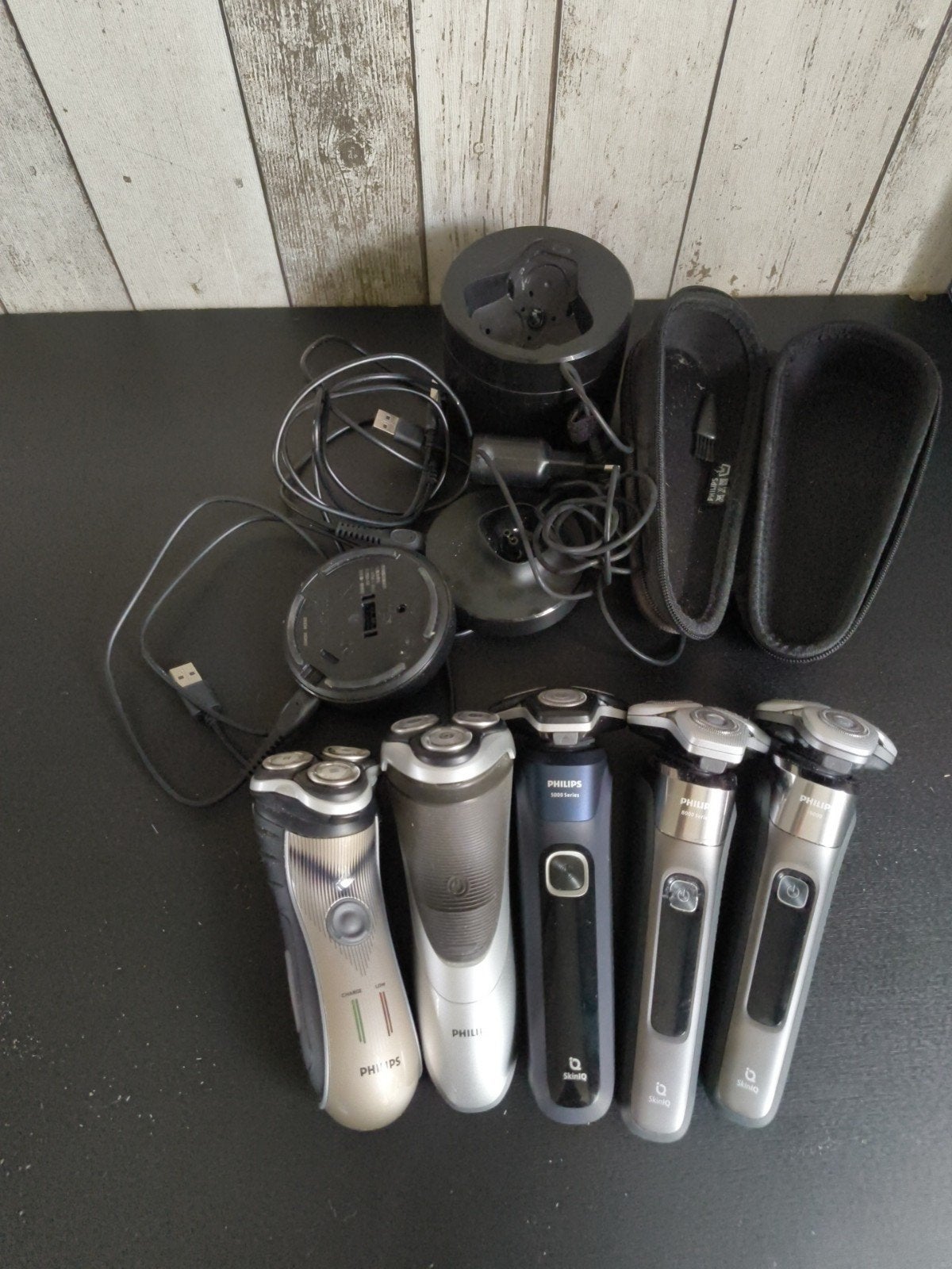 Philips scheerapparaten en accessoires - set van 5, Ophalen of Verzenden, Gebruikt, Scheren en Epileren