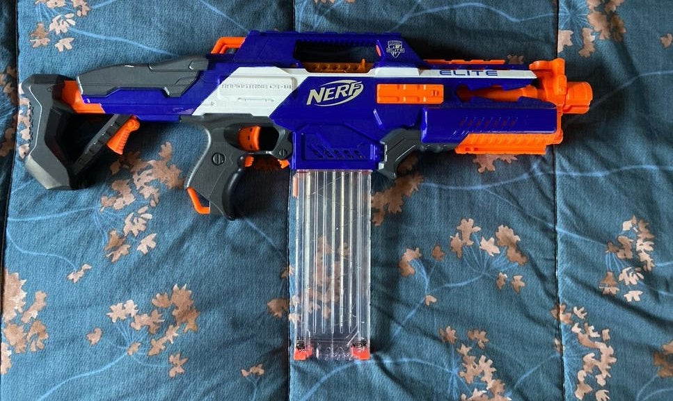 Nerf Elite Rapidstrike CS-18 Blaster (met 18 pijltjes), Ophalen, Gebruikt, Jongen of Meisje